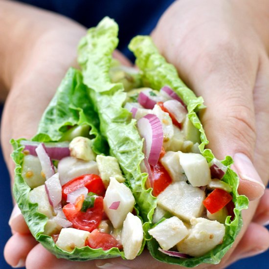 Grapefruit Flounder Ceviche