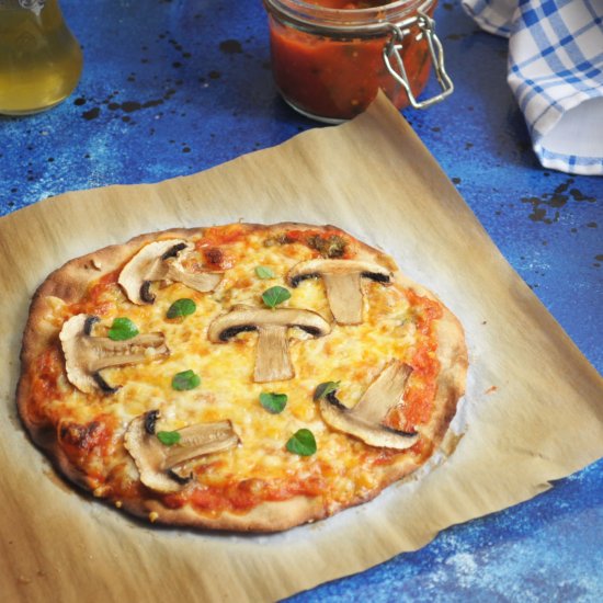 Whole Grain Mushroom Pizza