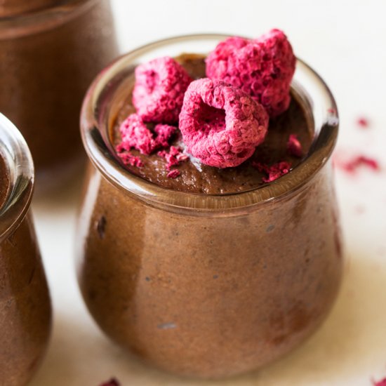 Healthy chocolate mousse (V,GF)