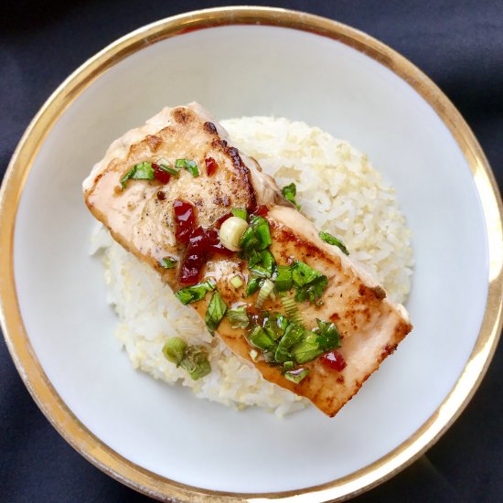 Sweet’n Zingy Salmon with Cilantro