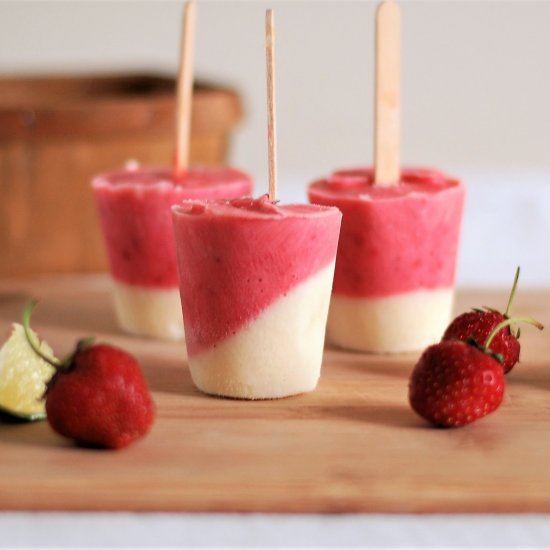 Berry Lime Popsicles