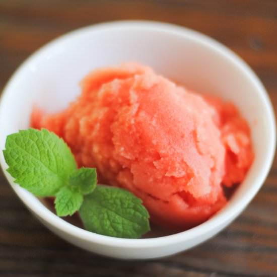 3-ingredient watermelon sorbet