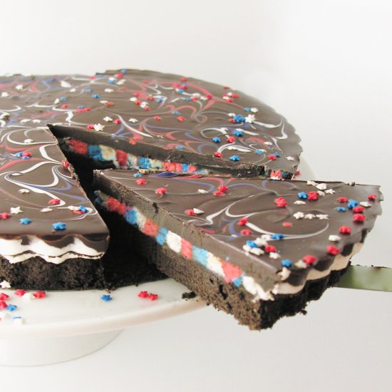 Fireworks Brownie Tart