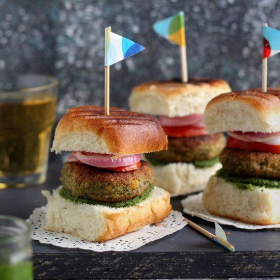 Vegan Galouti Kebab Sliders