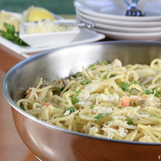 Spaghetti with Crab