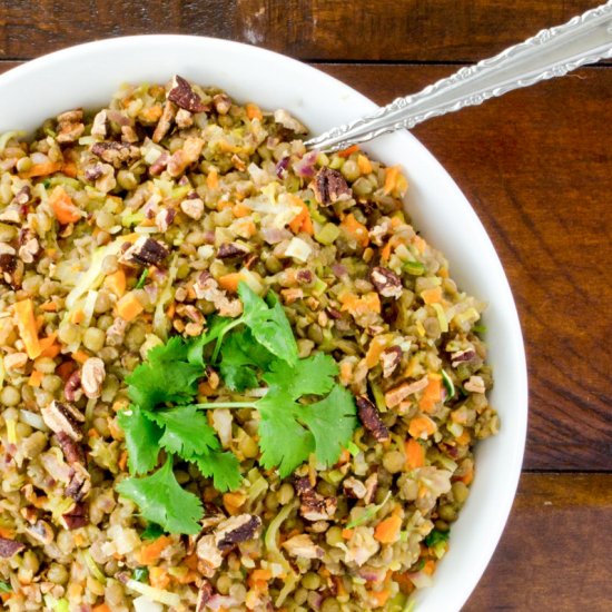 Garden Vegetable and Lentil Salad