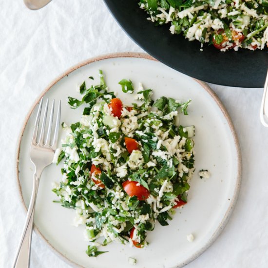 Cauliflower Rice Tabbouleh