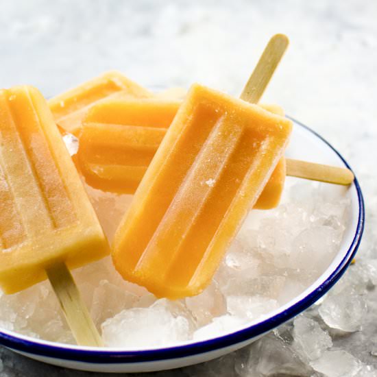 Lychee Cantaloupe Popsicles