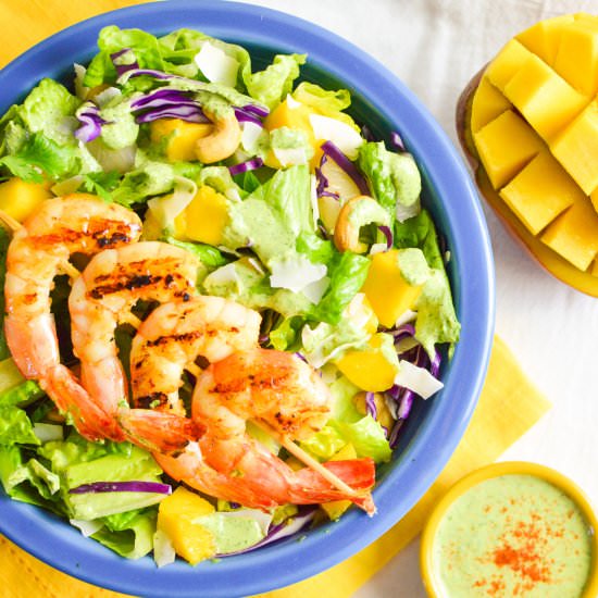 Grilled Shrimp & Mango Salad