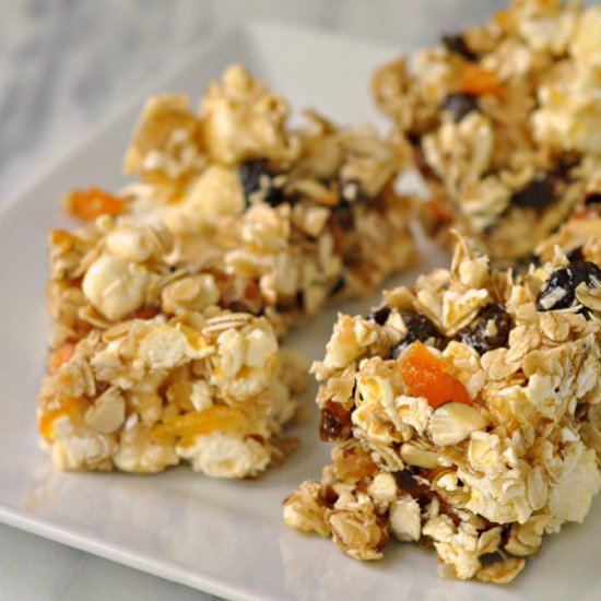 Popcorn Trail Mix Bars