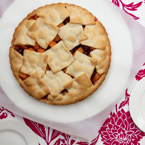 Sour Cherry & Apricot Tart