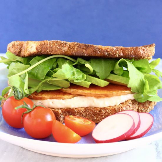 Vegan Hummus Toasted Sandwich