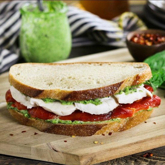 Roasted Red Pepper Sandwich