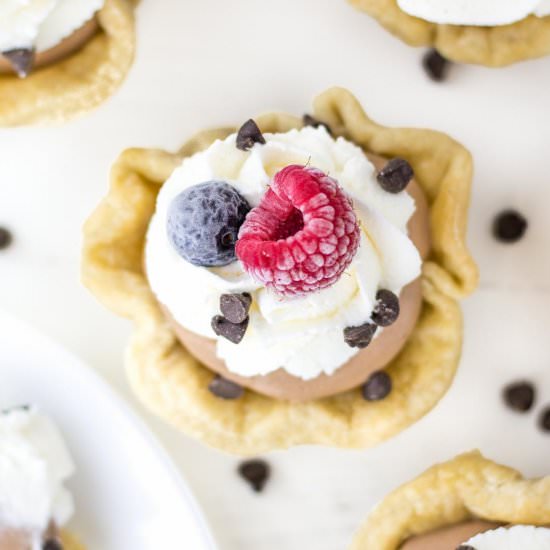 Mini Chocolate Cream Pies