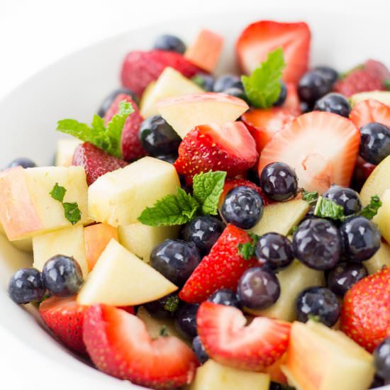 Lemon Mint Fruit Salad