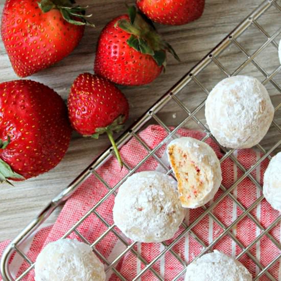 Strawberry Meltaway Cookies