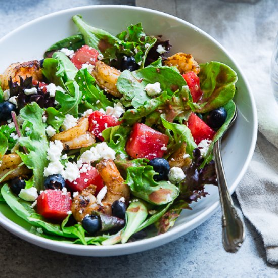 Cajun Shrimp & Watermelon Salad