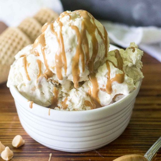 No Churn Peanut Butter Ice Cream