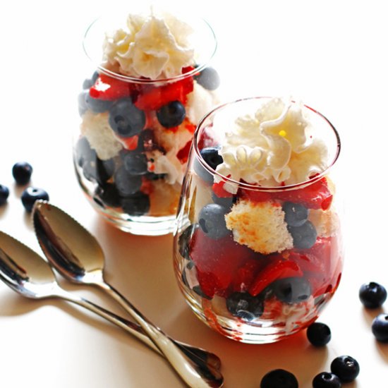 Berries and Angel Food Cake