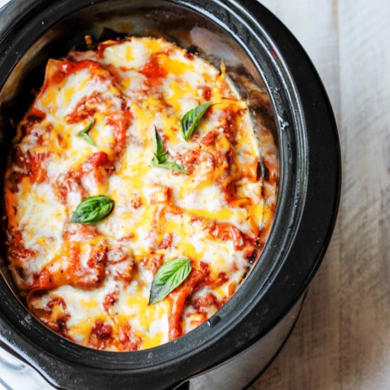 Slow Cooker Eggplant Lasagna