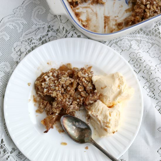 Not Your Grandma’s Apple Crisp