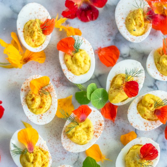 Turmeric Deviled Eggs