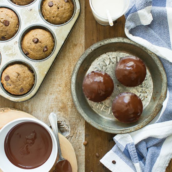 Chocolate Chip Banana Muffins