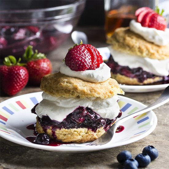 Roasted Berry Shortcake