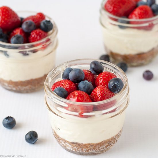 Mason Jar No-Bake Cheesecake