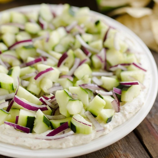 Creamy Cucumber Layered Dip