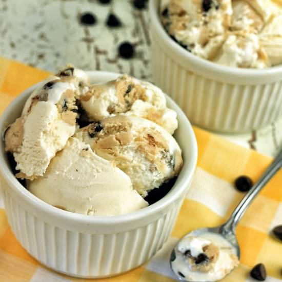 Cookie Dough Cream Cheese Ice Cream