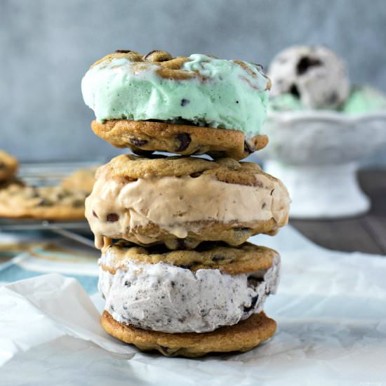 Chocolate Chip Ice Cream Sandwich