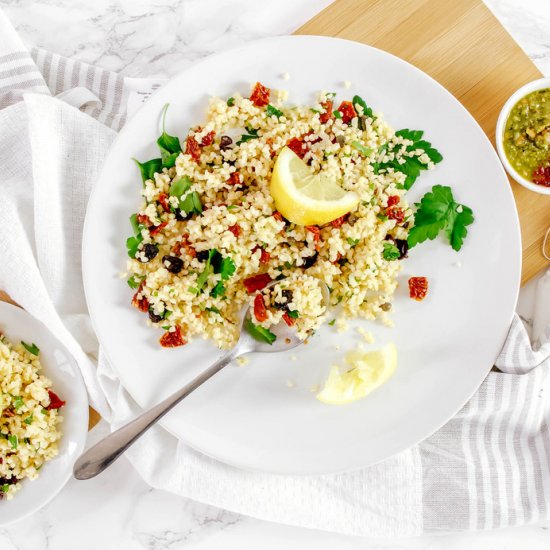 Bulgur & Sundried Tomatos Salad