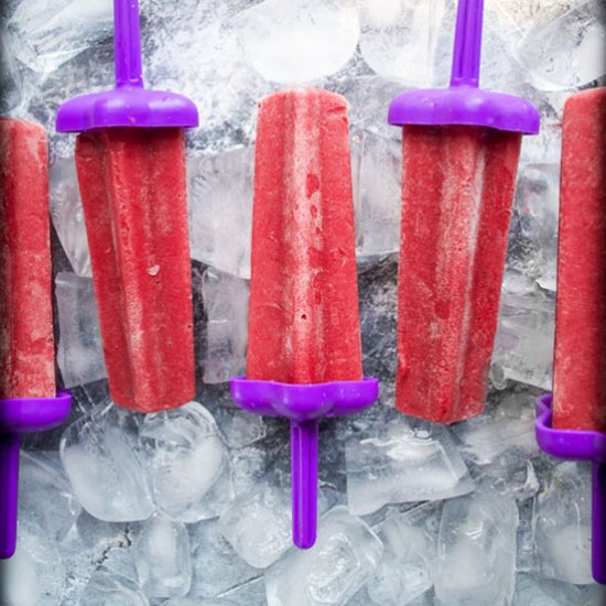 Roasted Berry Popsicles