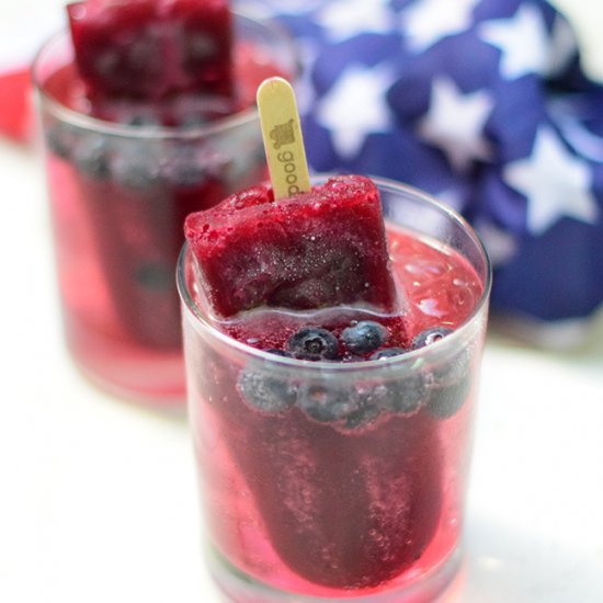 Blueberry Patriotic Poptail