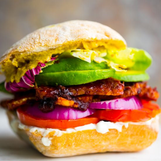 BBQ Tempeh Sandwich