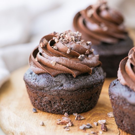 Paleo Chocolate Zucchini Cupcakes