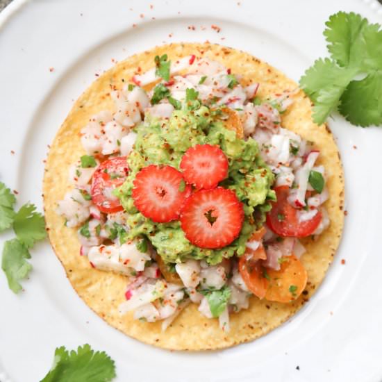 Tiliapia Ceviche Tostadas