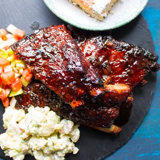 Birch Beer Glazed Ribs