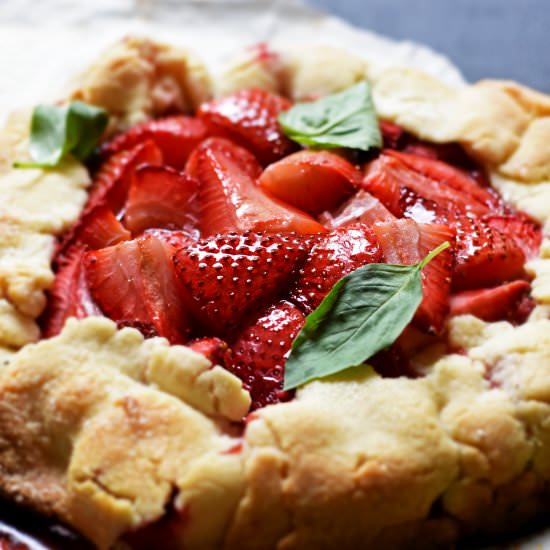 Strawberry Basil Galette