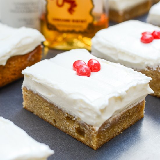 RumChata Fireball Boozy Blondies