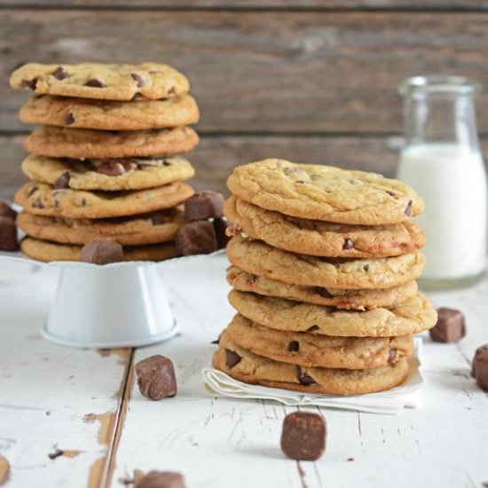 Snickers Chocolate Chip Cookies