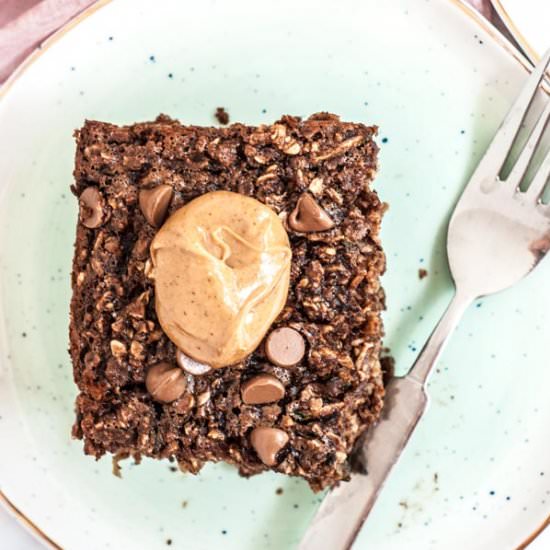 Chocolate Zucchini Baked Oatmeal