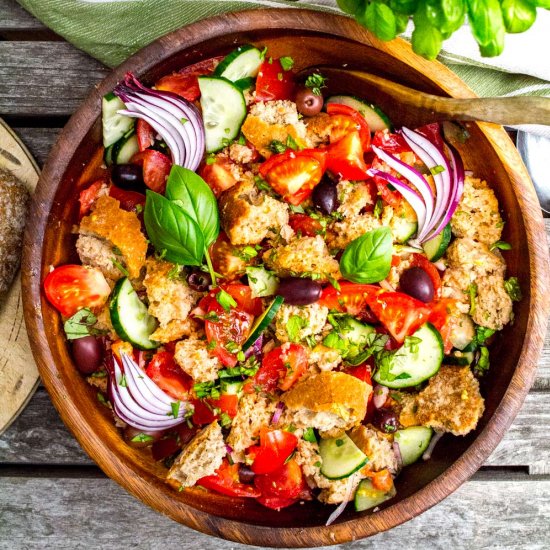 Panzanella Tomato + Bread Salad