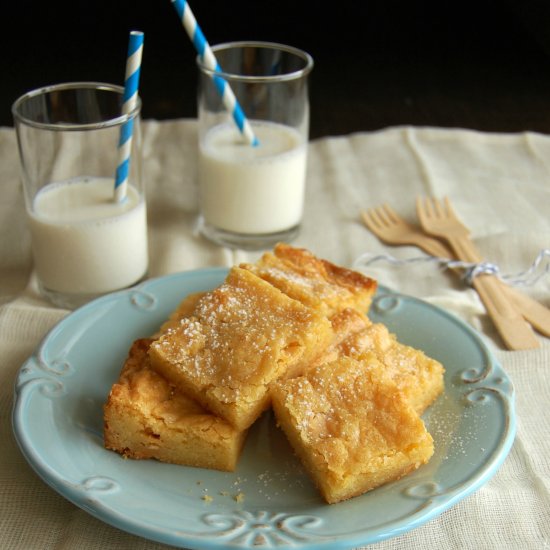 White Chocolate and Lemon Blondies