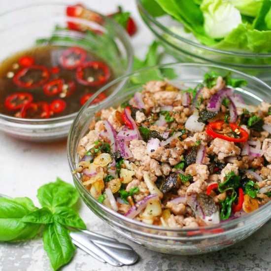 Thai Pork Lettuce Wraps