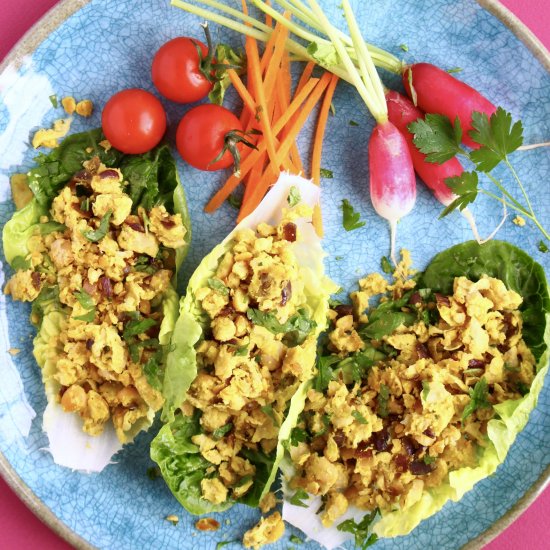 Lazy Falafel Lettuce Wraps