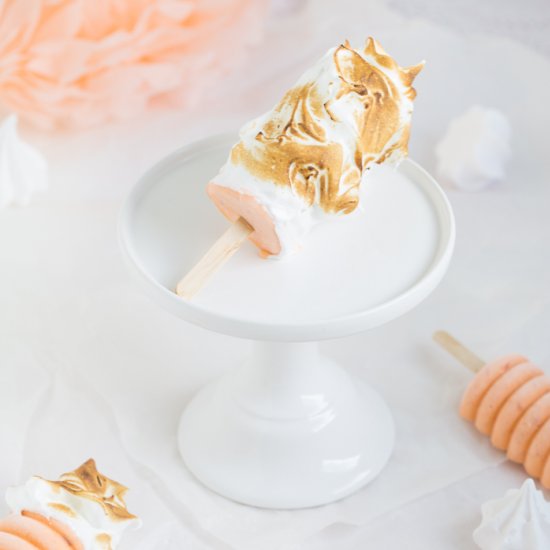 Apricot Meringue Popsicles