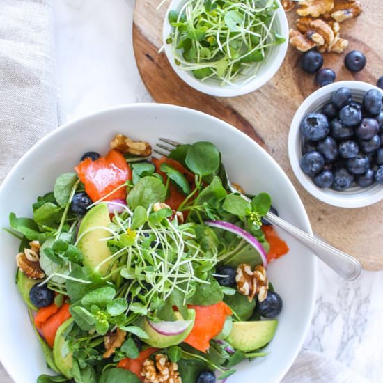 Blueberry Salmon Power Salad