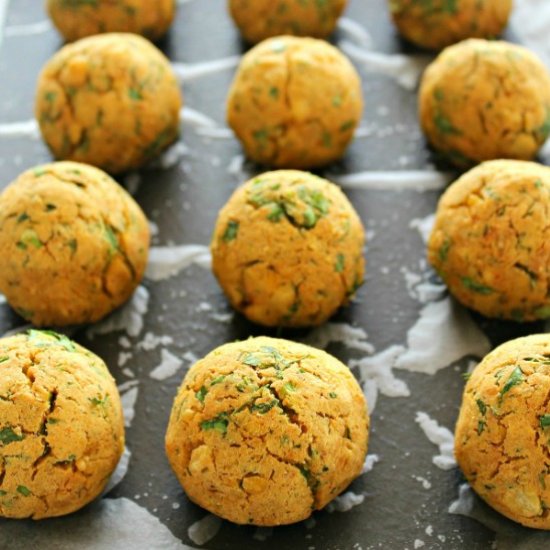 Oven Baked Healthy Vegan Falafel